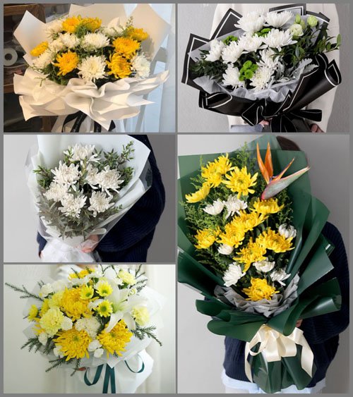 广东江门市台山市汶村镇鱼地社区白事花束代送